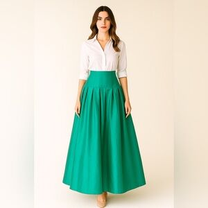 New Shabby Apple Elegant Teal Green Women's Skirt 2 XS